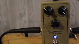DCW Pedals Sunrise Overdrive Pedal Demo Video