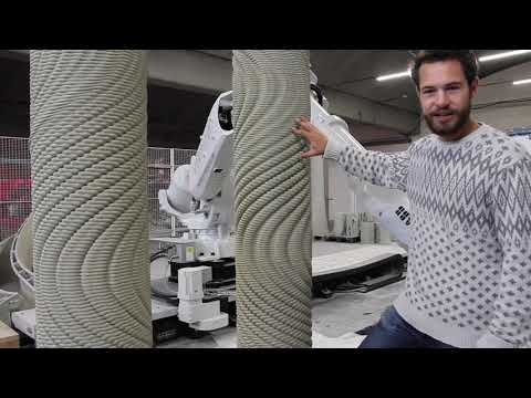 Designing HUGE Concrete Forms | 3D Printing Robotic Arm on a Track in Action at Vertico
