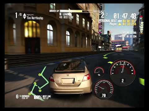 Need For Speed : SHIFT UNLEASHED "Honda Civic Si GamePlay HD"  Shanghai Yan'an Road Circuit China