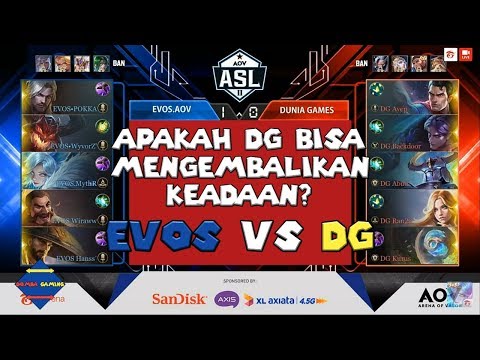 ASL Season 2 EVOS.AOV VS DG Esports MATCH 2 - Arena Of Valor Indonesia