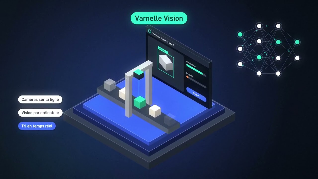 Vignette de la vidéo Varnelle Vision — Contrôle qualité par IA