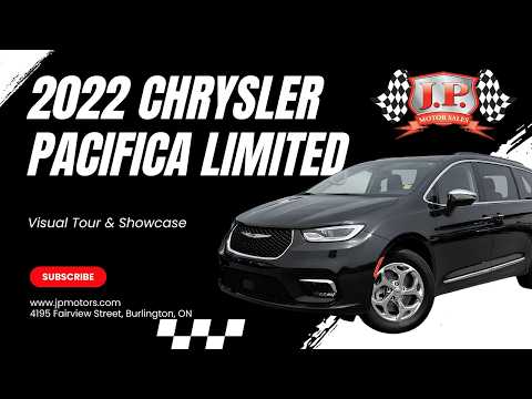 2022 Chrysler Pacifica Limited AWD in Black for sale at JP Motors in Burlington, ON