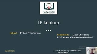 Python - IP Lookup