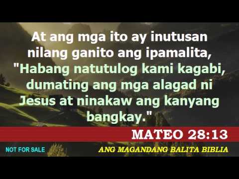 Magandang Balita Biblia - Mateo 28