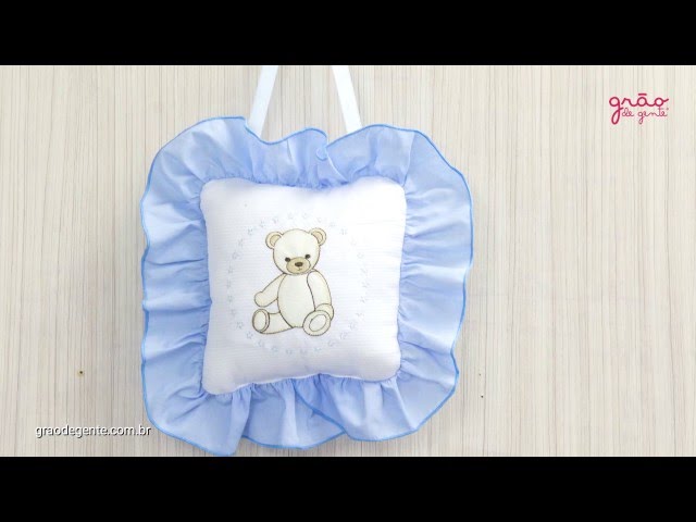 Enfeite de Parede Teddy Azul Ref: 50435