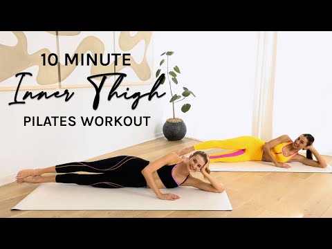 10 min Inner Thigh Pilates Workout // Lengthen & Tone // Lean Legs with Sanne Vloet thumnail