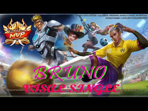 Bruno Double MVP Plays - Top 1 Global Bruno Wendell- - Mobile Legends