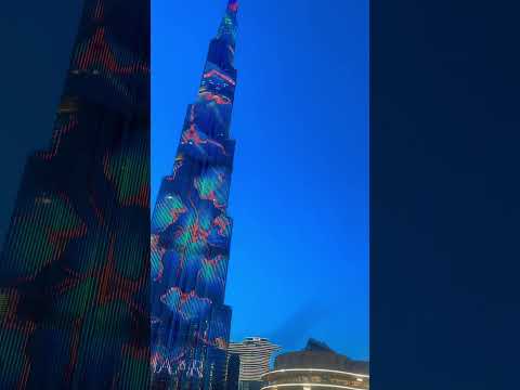 Burj Khalifa and water show || Dubai Water Show #song #dubai #watershow #india #travel