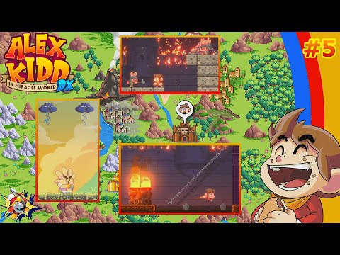 Alex Kidd in Miracle World DX 05 [First Run] - In Enemy Territory! Parplin's Five-Fingered Defense!