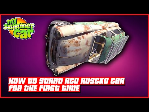 How To Start RCO Ruscko Car For The First Time My Summer Car 🇺🇸 #shorts