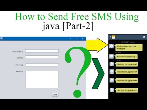How to Send Free SMS using java? [Part-2] [With Source Code] Video