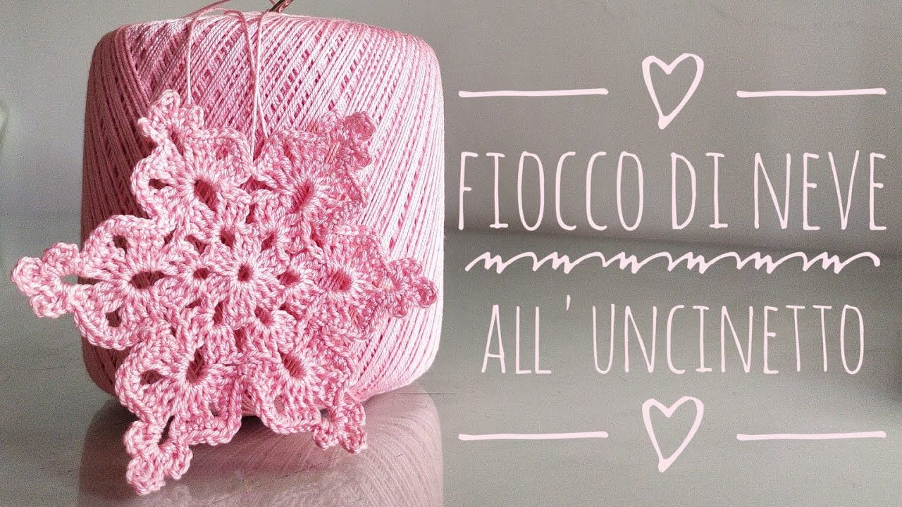 Fiocco di neve all'uncinetto - tutorial