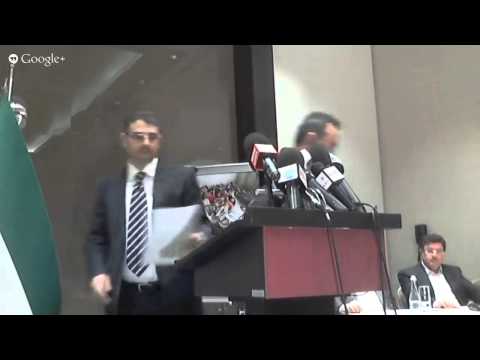 مؤتمر صحفي لنائب رئيس الائتلاف الوطني السوري محمد فاروق طيفور ورئيس المجلس الوطني السوري جورج صبرا