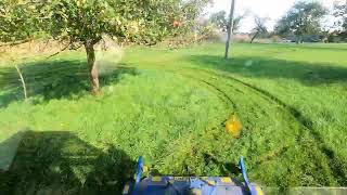 Jj agri services with Mower at Fougerolles-du-Plessis