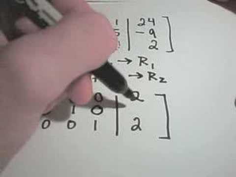 Row Reducing a Matrix - Systems of Linear Equations - Part 2