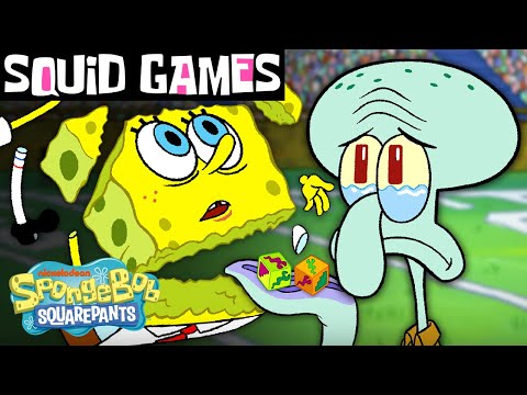 與章魚哥的魷魚遊戲 ??｜海綿寶寶 (Squid Games with Squidward ??| SpongeBob)