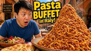 All You Can Eat ITALIAN BUFFET in Bologna Italy | BEST PASTA EVER!
