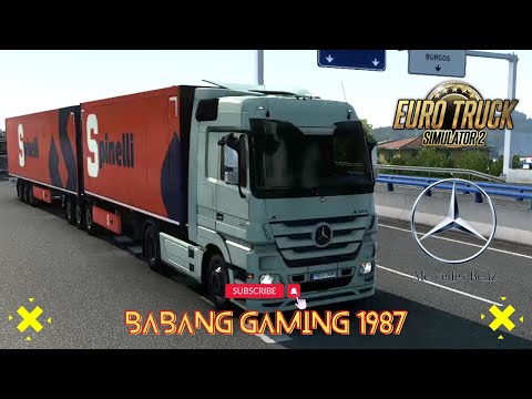 Euro Truck Simulator 2 | Bilbao 🇪🇸 - Zaragoza 🇪🇸 | Mercedes Actros MegaSpace 🚚 Aircraft Tyres
