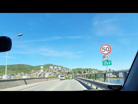 Drammen Norway / driving in Drammen summer 2021