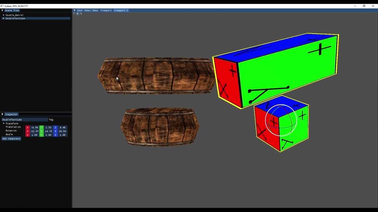 Beginner Vulkan and C++ rendering engine showcase. WIP