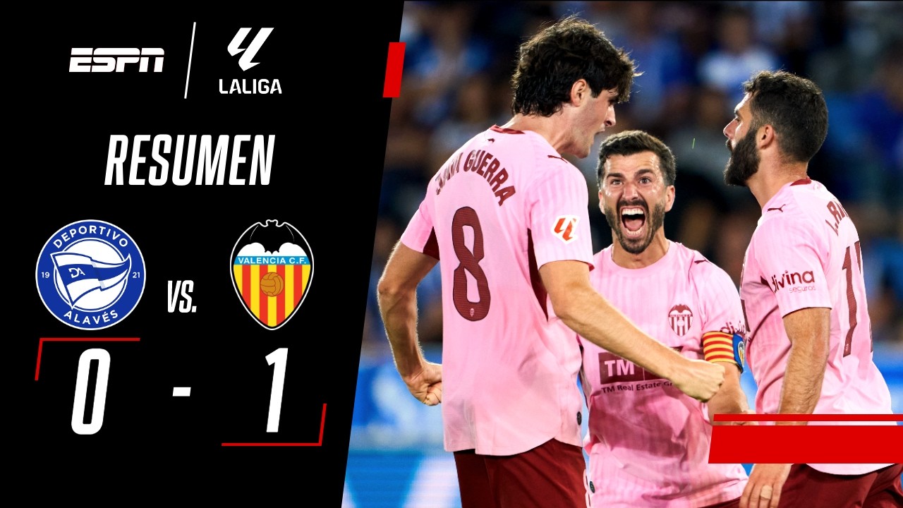TRAS 6 FECHAS, VALENCIA SUMÓ SU PRIMER TRIUNFO EN LA LIGA | Alavés 0-1 Valencia | RESUMEN