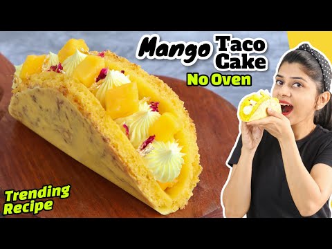Trending Chocolate Taco Cake Recipe | Quick Mango Cake Recipe| Chocolate Taco Cake | Dessert Recipe
