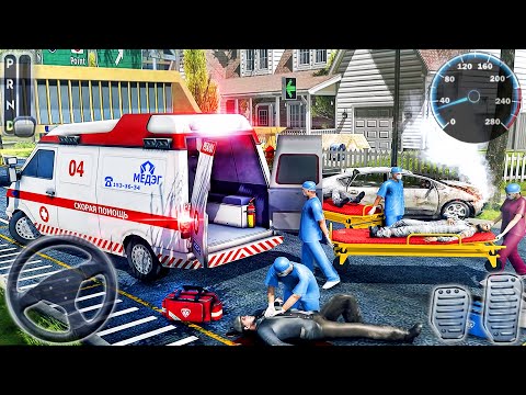 Emergency Ambulance Driver Simulator - City Rescue Van Drive - Android GamePlay