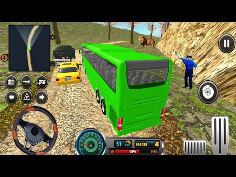 Offroad Coach Bus Driving Simulator - Uphill Mountain Passengers Transport Game - Android Gameplay