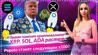 🔥Трамп поддерживает криптовалюту, XRP, SOL, ADA растет🔥🔥🔥 Pepeto станет следующим x100?🔥🔥🔥
