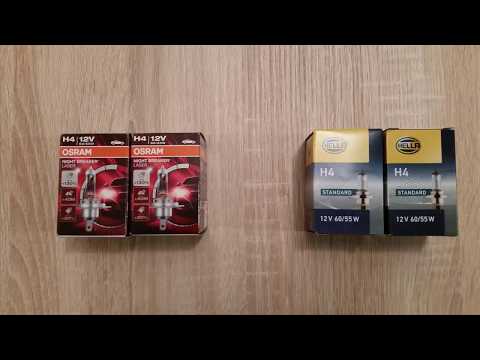 Osram H4 Night Breaker Laser vs Regular Hella H4