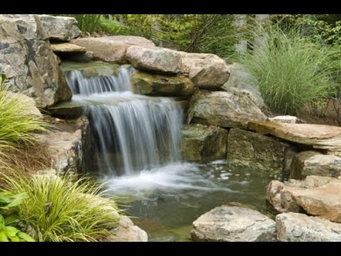 Build Pond With Stream System - a Stream in The Garden