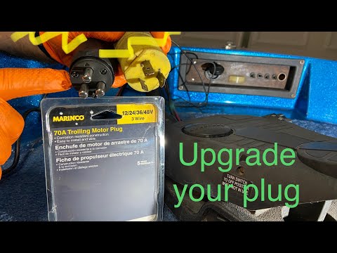 How to Install a 70 Amp Trolling Motor Plug - Boat Wiring, Part 1- Plug