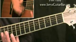 How To Play Pink Floyd Fearless (intro only)