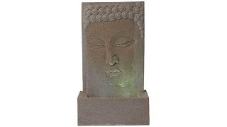 Sandstone Buddha LED Indoor/Outdoor Fountain
