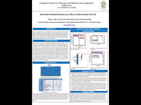 X.7. Effect of a Back-Surface Field and Passivation Layer on a Silicon Schottky Solar Cell