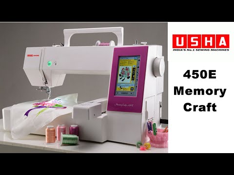 Usha Janome Memory Craft 450e Demo & Tutorial
