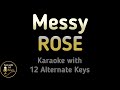 ROSÉ Messy Karaoke Instrumental Lower Higher Male Original Key