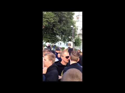 IFK Norrköping - AIK 2-2 (23/9 - 2012) | Stök med polis utanför bortasektionen