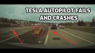 TESLA AUTOPILOT FAILS and Crashes (2019)