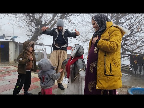 Nomadic Life: Nomadic Winter Days⛄️ | Nomadic Family Joy and delicious soup 🍜