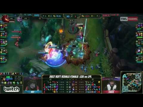 [Highlights] WE vs SKT Game 2 [Rift Rivals 2017 Finals] LCK vs LPL