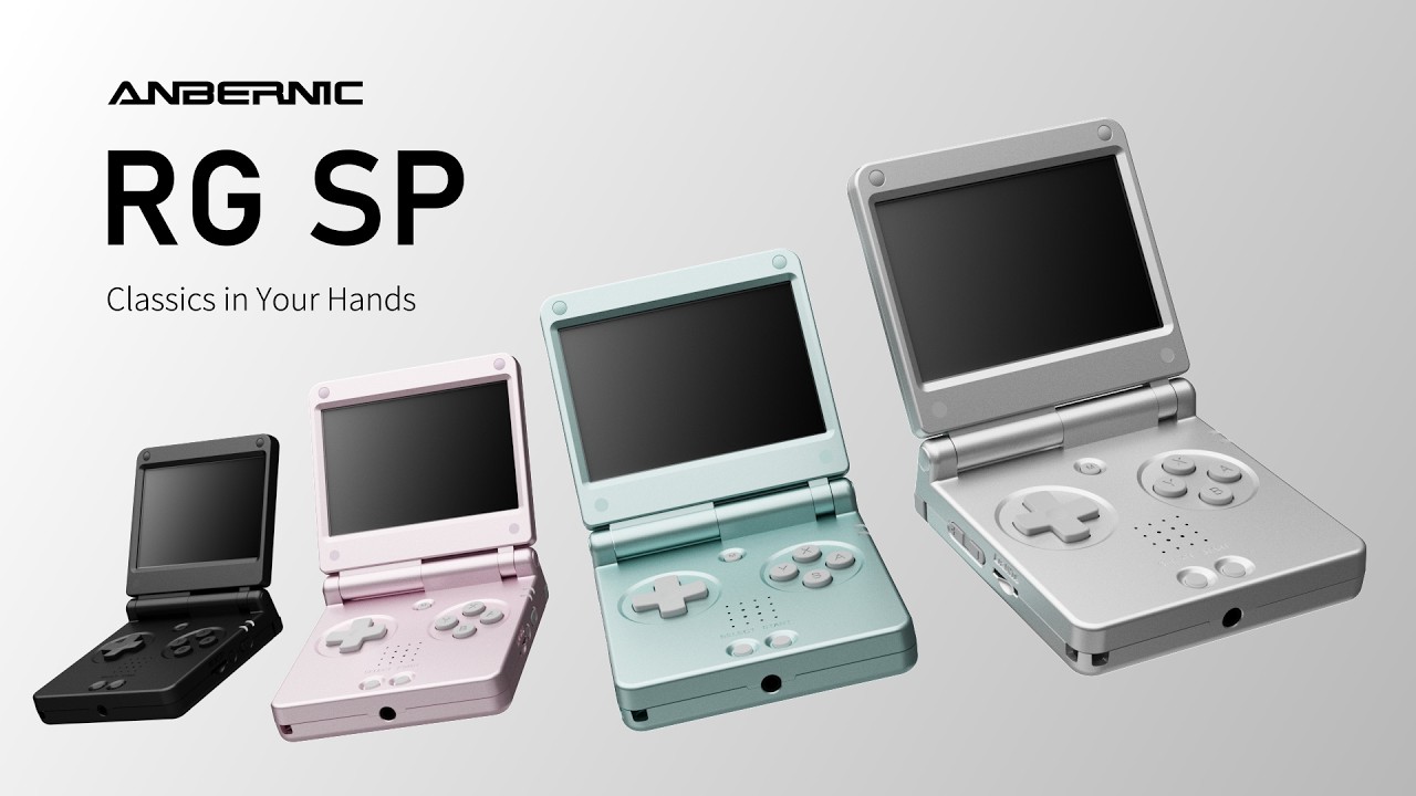 ANBERNIC RG SP | Retro Clamshell Handheld: Classics in Your Hands - YouTube