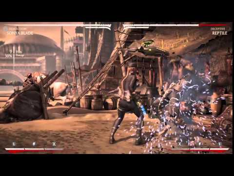 Sonya MKX Demolition mid-combo grenade reload + oki (ROLL OFF)