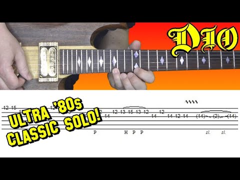 Dio - Rainbow in the Dark - Guitar Solo Lesson, with Tabs!