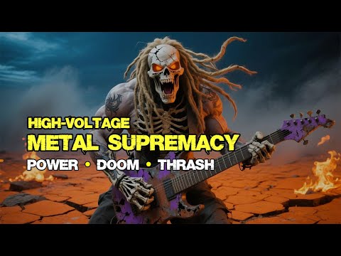 High-Voltage Metal Supremacy – Mechanical Aggression & Relentless Drums | Power Metal 🧨 Doom🧨 Thrash