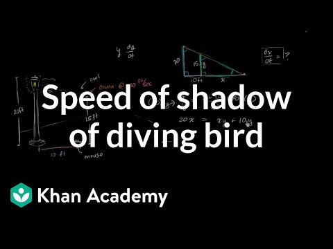 Related rates: shadow (video) | Khan Academy