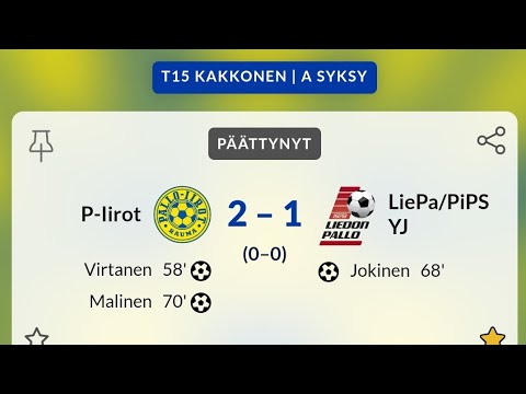 Pallo-Iirot - LiePa/PiPS YJ (T15 Kakkonen, 1.10.2024)