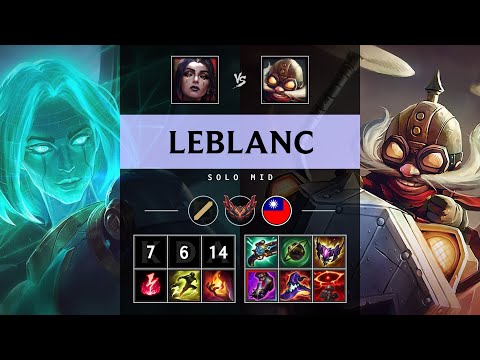 LeBlanc Mid vs Corki - TW Grandmaster Patch 25.12