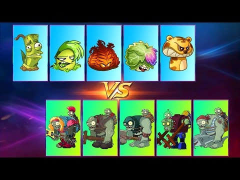 Plants vs Zombies 2 Mod | Every Premium Plants Power-Up! vs All Gargantuar! WIN The Game!