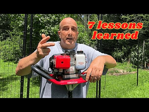 Harbor Freight Earth Auger - FULL Review and Used in TOUGH Terrain